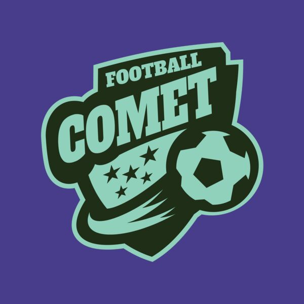 Comet Football logo template Thumbnail